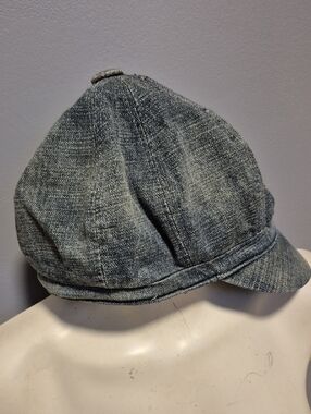 Vintage Kangol Red Label Denim Spitfire Cap Size S